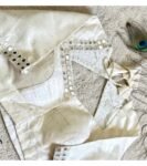 pure silk hand embroidery blouse/beige mirror hand made blouse/pure raw silk zardosi blouse/hand embroidered blouse/cream mirror work blouse