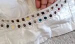 pure silk hand embroidery blouse/beige mirror hand made blouse/pure raw silk zardosi blouse/hand embroidered blouse/cream mirror work blouse