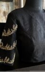 pure silk hand embroidery blouse/ saree maggam blouse/black zardosi blouse /hand embroidered moderblouse/black ready made blouse zardosi usa