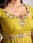 Anarkali suit usa /anarkali sharara kurta/ sharara embroidered anarkali/Mehedi outfit/voggish /green anarkali/mehendi wedding /sharara set