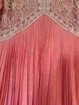 Designer Hand work Anarkali kurta /onion pink anarkali suit set/pure silk anarkali USA /designer Indian anarkali long gown/womens long gown