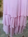 Ruffle saree with blouse/pink ruffle saree with stitched blouse/saree belt with blouse/pink modern ruffle saree/ cocktail saree with belt us