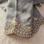 pure silk hand embroidery blouse/short sleeve maggam blouse/raw silk zardosi blouse/hand embroidered blouse/green ready made blouse zardosi