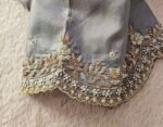 pure silk hand embroidery blouse/short sleeve maggam blouse/raw silk zardosi blouse/hand embroidered blouse/green ready made blouse zardosi