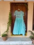 Women’s lehenga set/pista gree crop top lehenga /Indian crop top skirt USA/wedding lehenga USA /chiffon silk skirt/lehenga choli set usa