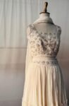 Women’s lehenga set/cream croptop lehenga/Indian crop top skirt USA/hand embroidered lehenga set dupatt/cream silk skirt/white lehenga choli