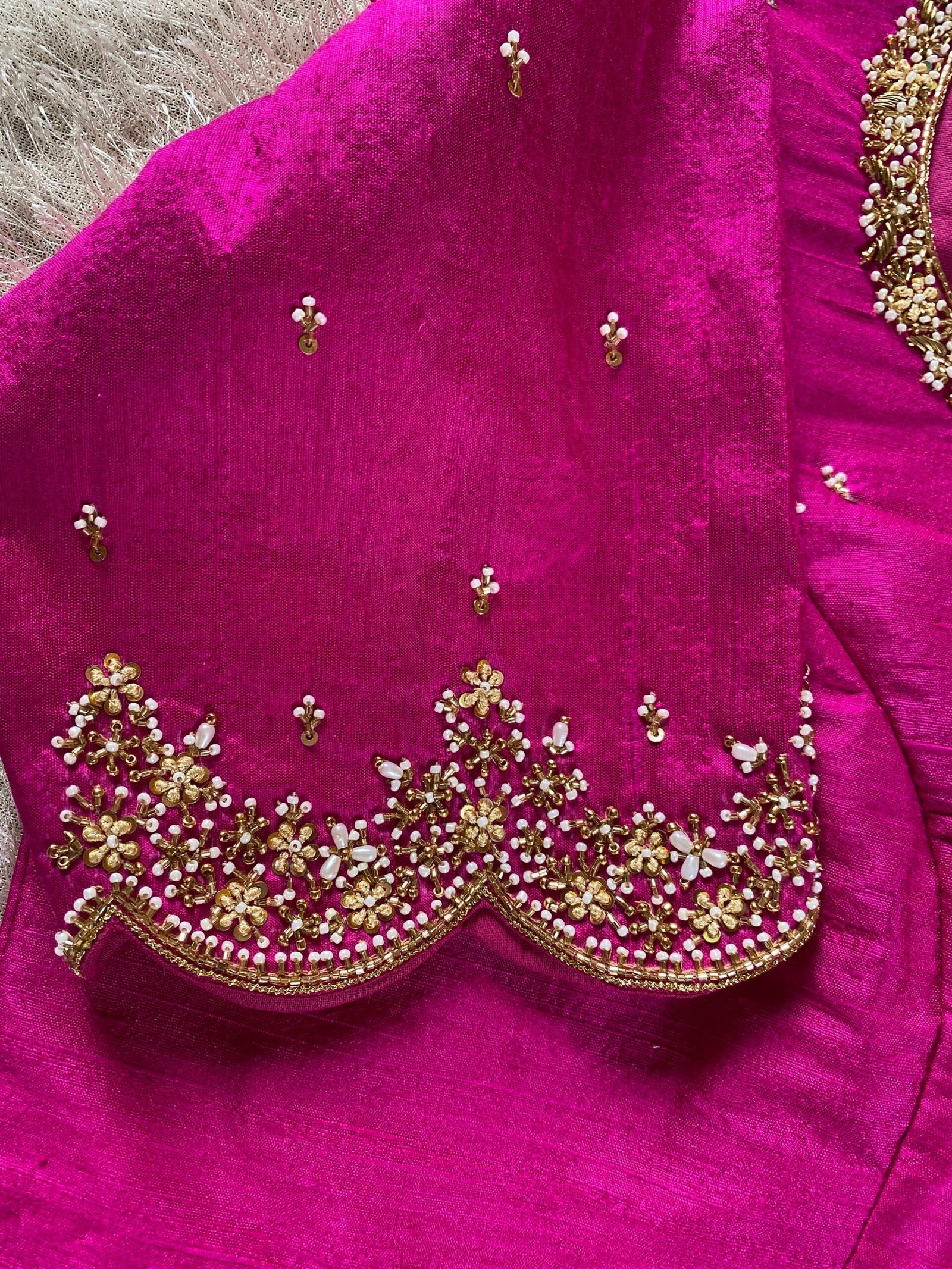 pure silk hand embroidery blouse/pink maggam blouse/silk zardosi blouse/hand embroidered blouse/pink ready made blouse zardosi/pink blouse