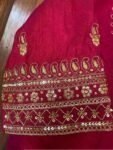 pure silk pinkhand embroidery blouse/saree maggam blouse/pink maggam blouse/pink hand embroidered blouse/pink ready made handwork blouse usa