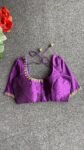 pure silk hand embroidery blouse/ saree maggam blouse/purple zardosi blouse usa/hand embroidered moderblouse/ ready made blouse zardosi usa