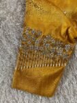 pure silk hand embroidery blouse/saree maggam blouse/yellow zardosi blouse/hand embroidered blouse /mustard yellow ready made blouse zardosi