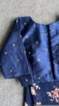 pure silk hand embroidery blouse/saree maggam blouse/zardosi blouse/navy blue hand embroidered moderblouse/blue ready made blouse zardosi