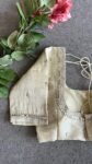 pure silk hand embroidery blouse/beige mirror hand made blouse/pure raw silk zardosi blouse/hand embroidered blouse/cream mirror work blouse