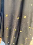 Black Georgette Saree: Hand Embroidered Buti, Zardosi Silk Blouse
