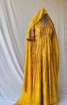 Designer Hand work Anarkali with dupatta/yellow anarkali suit set/pure silk anarkali dupatta USA/designer Indian long gown/womens long gown