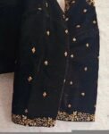 pure velvet hand embroidery blouse /modern saree maggam blouse/black zardosi blouse / hand embroidered blouse/black velvet ready made blouse