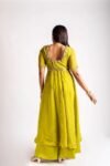 Anarkali suit usa /anarkali sharara kurta/ sharara embroidered anarkali/Mehedi outfit/voggish /green anarkali/mehendi wedding /sharara set