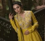 Anarkali usa/anarkali kurta with dupatta/yellow full sleeve dress/hand embroidery anarkali/yellow anarkali dress/anarkali with dupatta pant