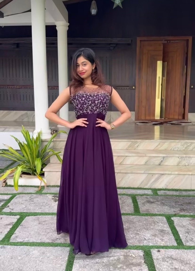 Wine Anarkali suit usa/sleeveless anarkali kurta/ sleeveless anarkali/wine color hand embroidered dress/burgundy red kurta/red teens dress