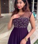 Wine Anarkali suit usa/sleeveless anarkali kurta/ sleeveless anarkali/wine color hand embroidered dress/burgundy red kurta/red teens dress