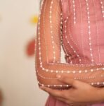 Pink Anarkali suit usa/full sleeve anarkali kurta/blush anarkali gown/hand embroidered gown/peach pink kurta/coral pink long party dress usa