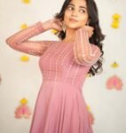 Pink Anarkali suit usa/full sleeve anarkali kurta/blush anarkali gown/hand embroidered gown/peach pink kurta/coral pink long party dress usa