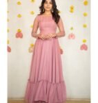 Pink Anarkali suit usa/full sleeve anarkali kurta/blush anarkali gown/hand embroidered gown/peach pink kurta/coral pink long party dress usa