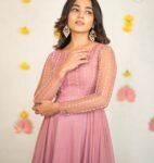 Pink Anarkali suit usa/full sleeve anarkali kurta/blush anarkali gown/hand embroidered gown/peach pink kurta/coral pink long party dress usa