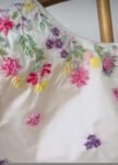 pure silk hand embroidery blouse/cream maggam blouse/pure raw silk zardosi blouse/hand embroidered blouse/cream designer ready made blouse