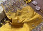 pure silk hand embroidery blouse/saree maggam yellow blouse/yellow blouse/heavy hand embroidered blouse/ready made blouse zardosi/voggish us