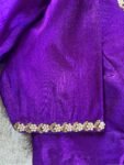pure silk hand embroidery blouse/ saree maggam blouse/purple zardosi blouse usa/hand embroidered moderblouse/ ready made blouse zardosi usa