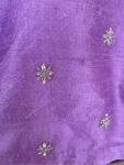 pure silk hand embroidery bridal blouse/maggam blouse/bridal zardosi blouse/lavender hand embroidered blouse/heavy stripes embroidery blouse