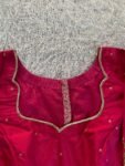 pure silk hand embroidery blouse/saree maggam blouse/red zardosi blouse/pink hand embroidered moderblouse/pink ready made blouse zardosi usa