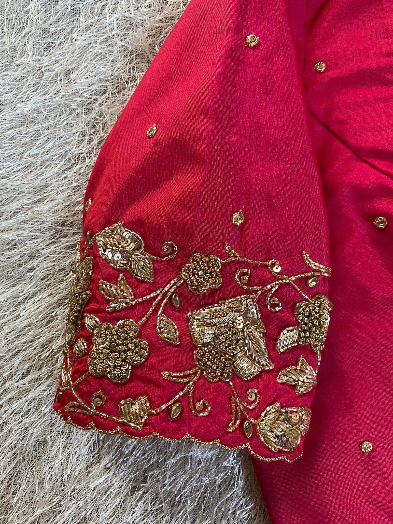 pure silk hand embroidery blouse/saree maggam blouse/red zardosi blouse/pink hand embroidered moderblouse/pink ready made blouse zardosi usa