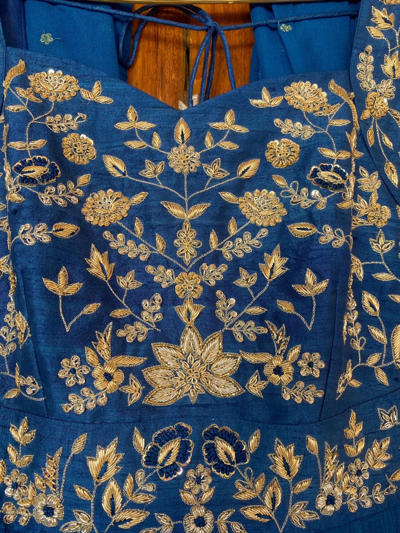 Blue Anarkali suit usa/hand embroidery anarkali kurta/royal blue anarkali dress/ sleeveless dress anarkali/Indian dresses/blue anarkali USA