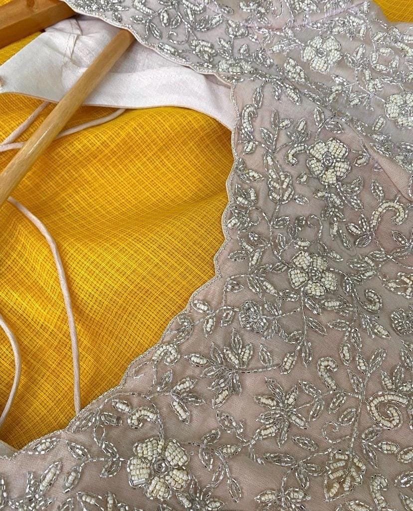 Anarkali suit usa/peach anarkali kurta/peach short sleeve anarkali/cream anarkali/light peach heavy hand embroidered anarkali with dupatta