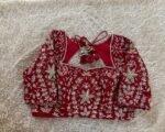 pure silk hand embroidery bridal blouse/ maggam blouse/red bridal zardosi blouse/red hand embroidered blouse/heavy embroidery wedding blouse