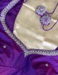 pure silk hand embroidery blouse/ saree maggam blouse/purple zardosi blouse usa/hand embroidered moderblouse/ ready made blouse zardosi usa