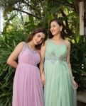Hand embroidered Anarkali/tulle hand embroidery dress/heavy soft net designer gown USA/ tulle gown/prom dress/wedding gown /braids made gown