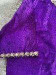 pure silk hand embroidery blouse/ saree maggam blouse/purple zardosi blouse usa/hand embroidered moderblouse/ ready made blouse zardosi usa