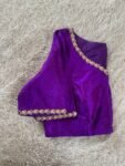 pure silk hand embroidery blouse/ saree maggam blouse/purple zardosi blouse usa/hand embroidered moderblouse/ ready made blouse zardosi usa