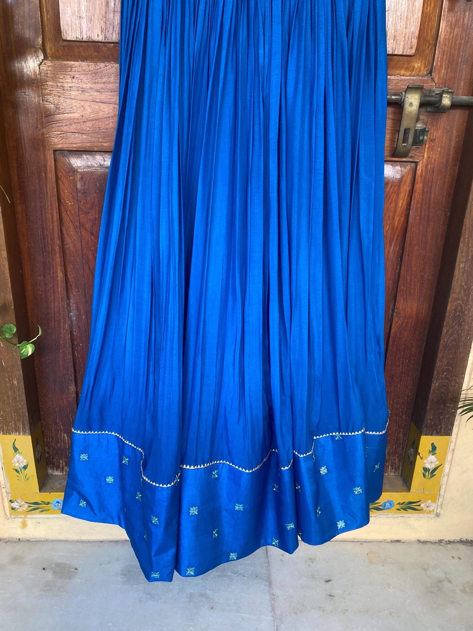 Blue Anarkali suit usa/hand embroidery anarkali kurta/royal blue anarkali dress/ sleeveless dress anarkali/Indian dresses/blue anarkali USA