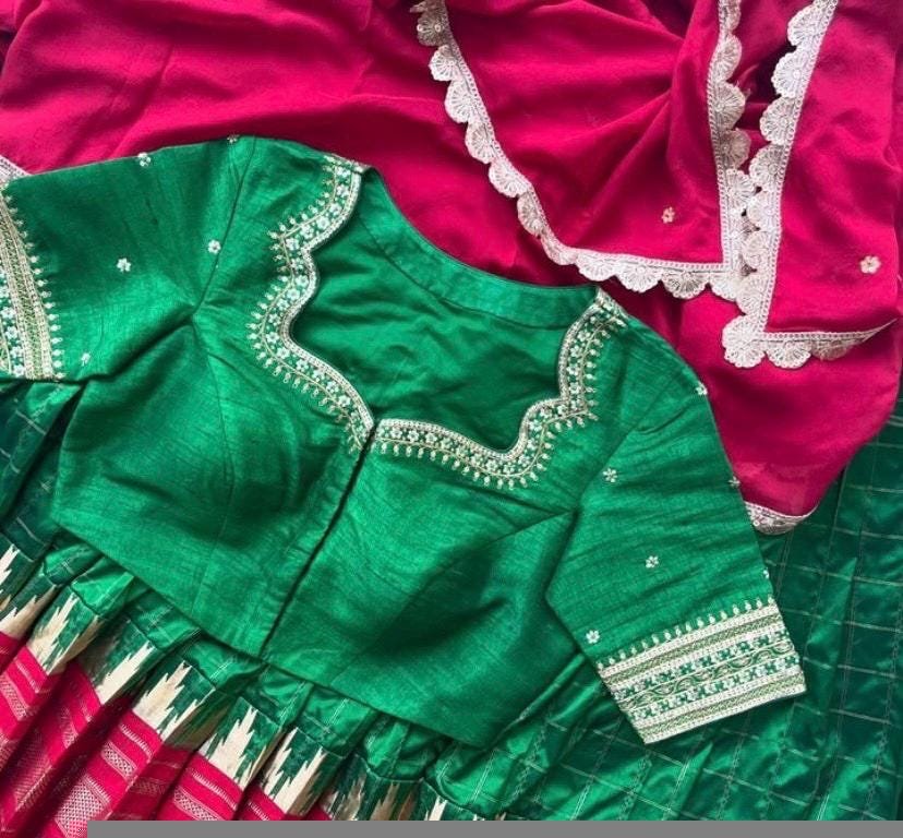 pure silk heavy hand embroidery blouse /bridal green maggam blouse/green zardosi blouse/hand embroidered blouse/green wedding ready blouse