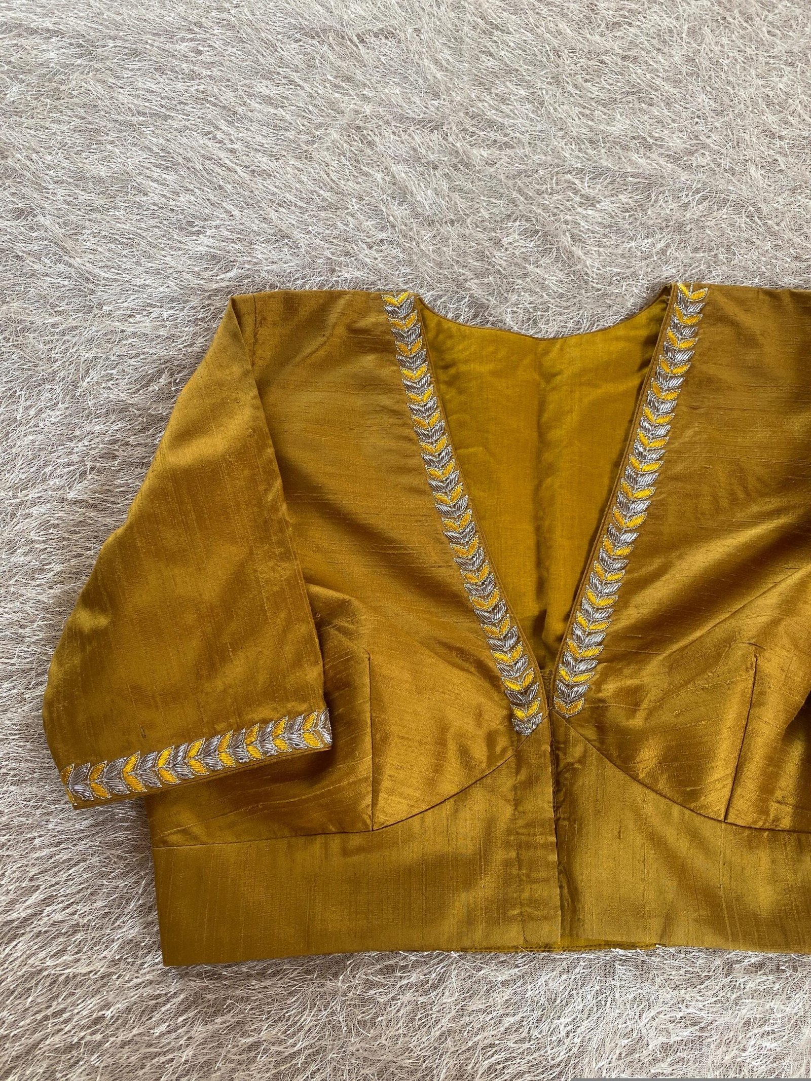 pure silk hand embroidery blouse/saree maggam blouse/black zardosi blouse/yellow hand embroidered blouse/green ready made blouse zardosi usa