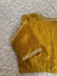 pure silk hand embroidery blouse/saree maggam blouse/black zardosi blouse/yellow hand embroidered blouse/green ready made blouse zardosi usa