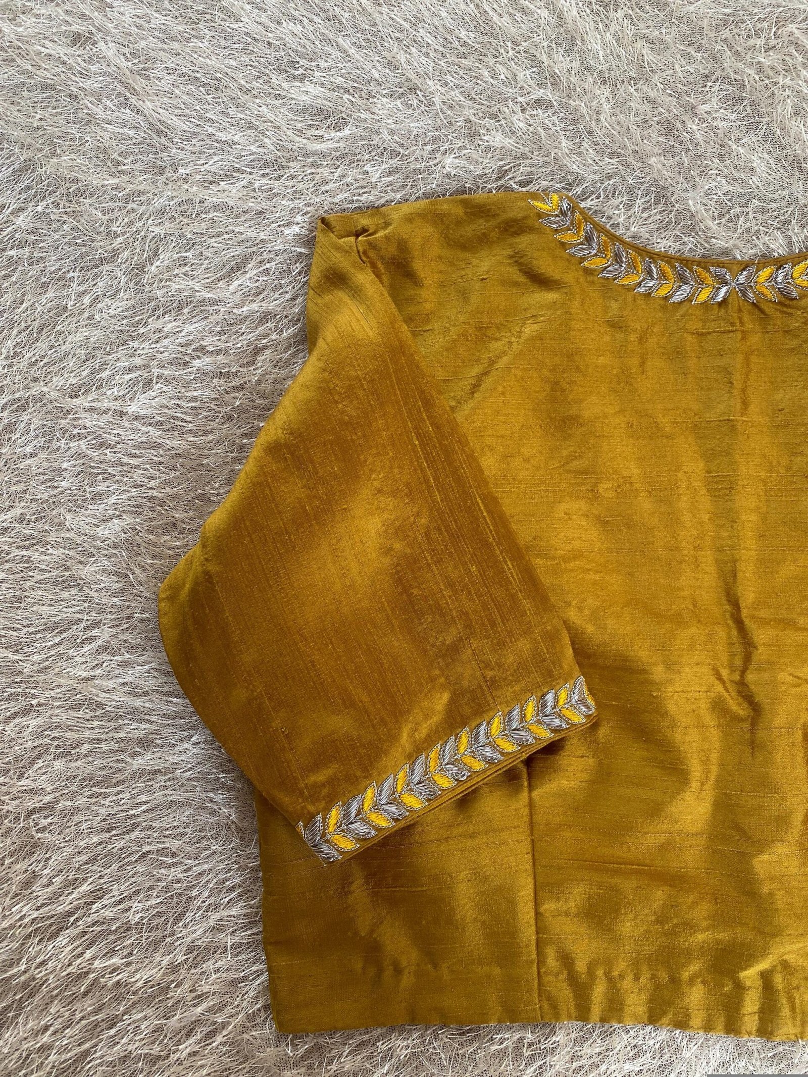 pure silk hand embroidery blouse/saree maggam blouse/black zardosi blouse/yellow hand embroidered blouse/green ready made blouse zardosi usa