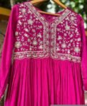 Pink Anarkali suit usa/anarkali pink kurta full sleeve/pink full sleeve anarkali/pink anarkali/Indian dresses/pink red anarkali with dupatta