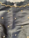 pure silk hand embroidery blouse / saree maggam blouse / checks zardosi blouse / hand embroidered blouse / black ready made blouse zardosi