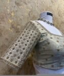 pure silk hand embroidery blouse/cream saree maggam blouse/raw silk zardosi blouse/hand embroidered blouse/beige ready made blouse zardosi