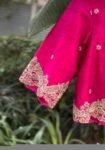 pure silk hand embroidery blouse/pink maggam blouse/silk zardosi blouse/hand embroidered blouse/ready made blouse zardosi/handwork blouse
