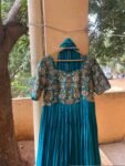 Anarkali suit usa/heavyhand embroidery anarkali kurta/seagreen anarkali dress/elbow sleeves dress anarkali/Indian dresses/sea green anarkali
